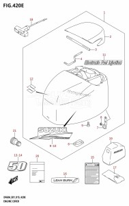 DF50A From 05004F-510001 (E01)  2015 drawing ENGINE COVER (DF50A:E01)