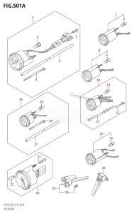 DF250 From 25003F-210001 (E01 E40)  2012 drawing OPT:METER