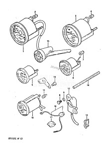 DT115 From 11502-506281 ()  1985 drawing METER