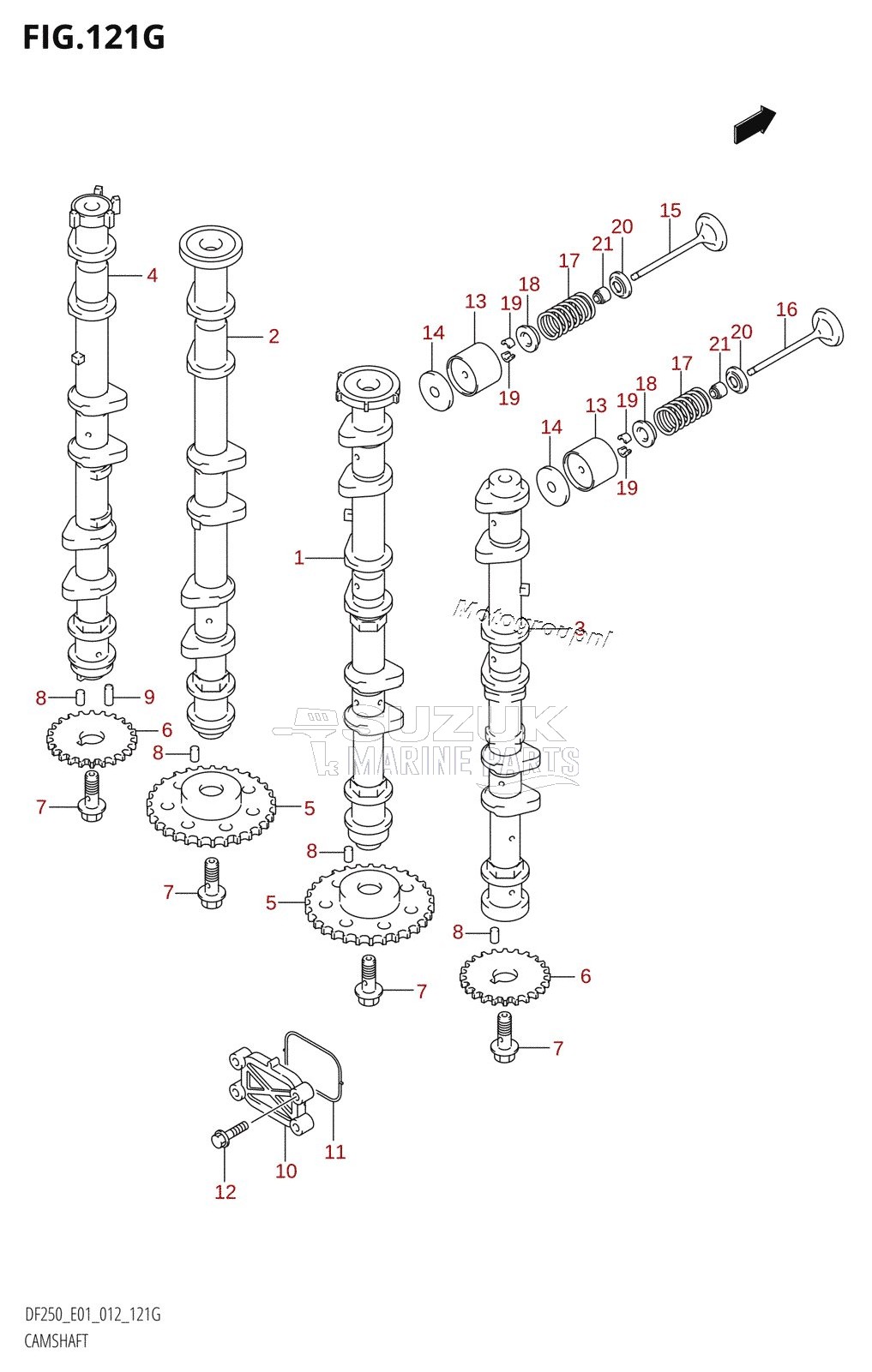 CAMSHAFT (DF225Z:E01)