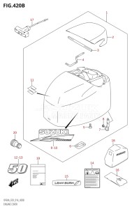 04003F-610001 (2016) 40hp E03-USA (DF40A) DF40A drawing ENGINE COVER (DF50A:E03)