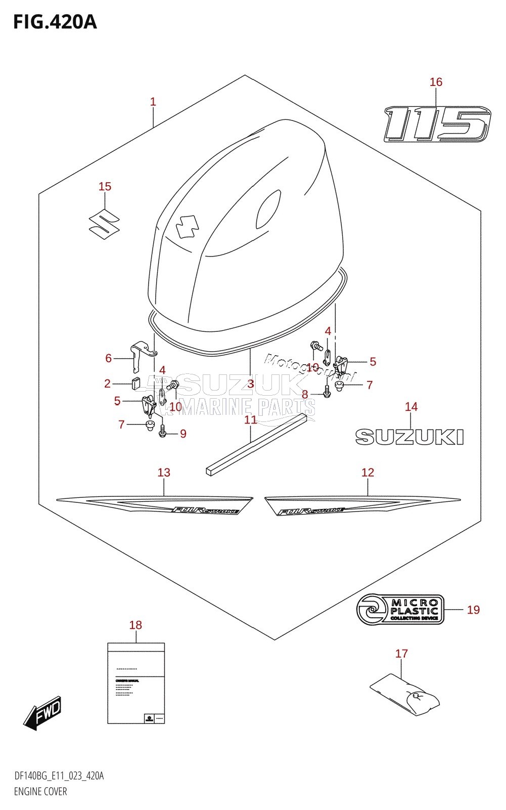 ENGINE COVER (DF115BG,DF115BZG)