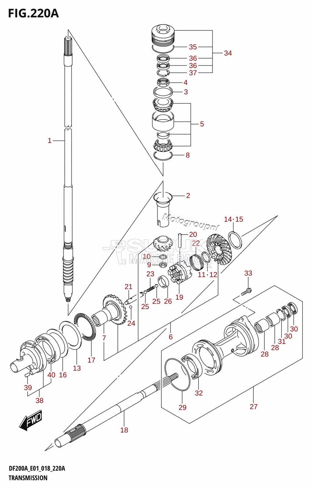 TRANSMISSION (DF200AT)