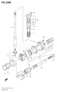 DF100 From 10002F-010001 (E03)  2010 drawing TRANSMISSION (DF115T:E03)