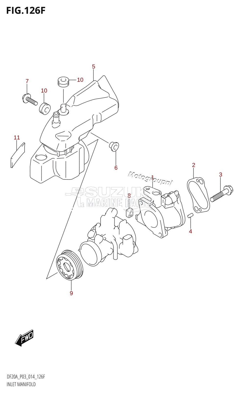 INLET MANIFOLD (DF15AR:P03)