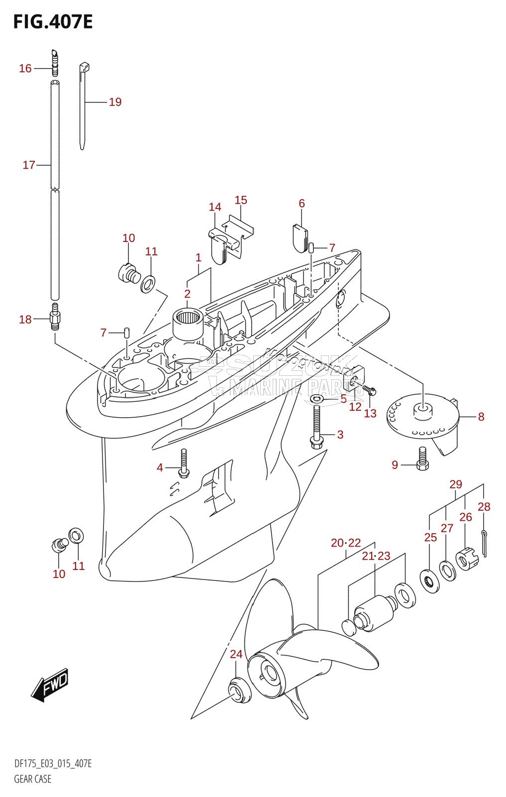 GEAR CASE (DF175T:E03)