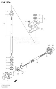 00995F-310001 (2013) 9.9hp P01-Gen. Export 1 (DF9.9BP  DF9.9BR) DF9.9B drawing TRANSMISSION