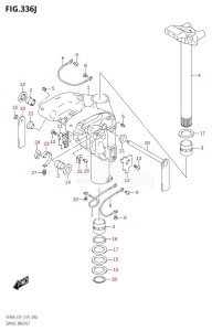 05003F-910001 (2019) 50hp E01-Gen. Export 1 (DF50AT  DF50ATH) DF50A drawing SWIVEL BRACKET (DF50AVTH:E01)