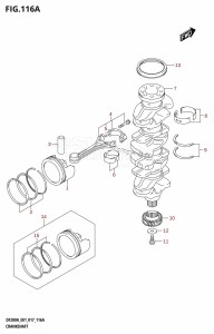 DF200AZ From 20003Z-710001 (E01 E40)  2017 drawing CRANKSHAFT