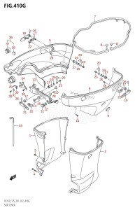 DF150Z From 15002Z-210001 (E01 E40)  2012 drawing SIDE COVER (DF175Z:E01)