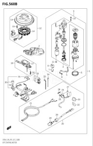 00801F-210001 (2012) 8hp P01-Gen. Export 1 (DF8A  DF8AR) DF8A drawing OPT:STARTING MOTOR (M-STARTER:DF9.9A:P01)