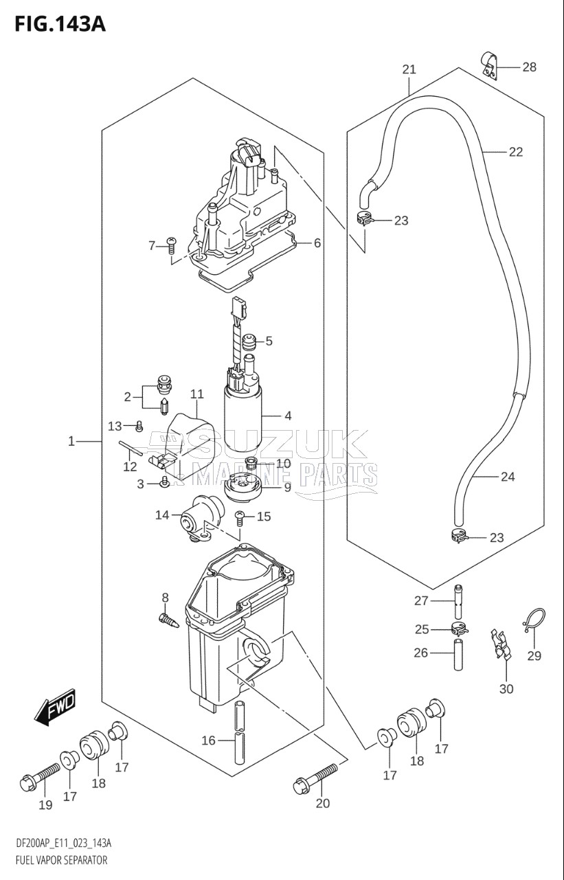 FUEL VAPOR SEPARATOR (E01,E03,E11)