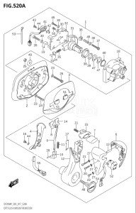 20003P-710001 (2017) 200hp E03-USA (DF200AP) DF200AP drawing OPT:FLUSH MOUNT REMOCON