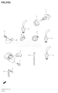 20002Z-410001 (2014) 200hp E01 E40-Gen. Export 1 - Costa Rica (DF200Z) DF200Z drawing SENSOR (DF250Z:E01)