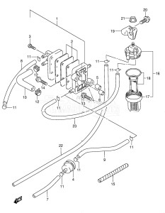 DT8 From 0801-151001 ()  2001 drawing FUEL PUMP