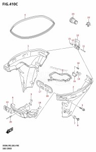 DF9.9B From 00995F-340001 (E03)  2023 drawing SIDE COVER (DF9.9BTH,DF15ATH,DF20ATH)