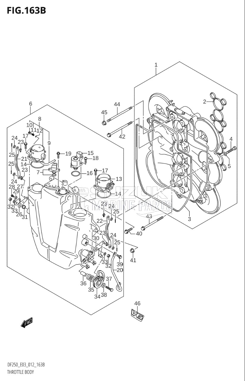 THROTTLE BODY (DF200Z:E03)