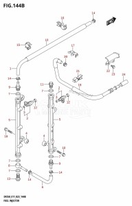 DF250 From 25003F-340001 (E11 E40)  2023 drawing FUEL INJECTOR (E03:(DF225T,DF225Z,DF250T,DF250Z))