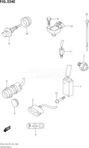 02504F-240001 (2022) 25hp P01-Gen. Export 1 (DF25A    DF25AT    DF25ATH    DT25K) DF25A drawing SENSOR / SWITCH (DF30A)