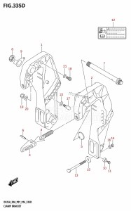 DF30A From 03003F-610001 (P01 P40)  2016 drawing CLAMP BRACKET (DF25ATH:P01)