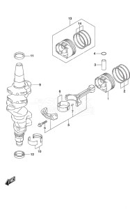 Outboard DF 60A drawing Crankshaft