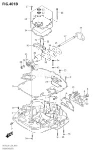 22503Z-040001 (2020) 225hp E01 E40-Gen. Export 1 - Costa Rica (DF225Z) DF225Z drawing ENGINE HOLDER (DF200Z,DF225T,DF225Z,DF250T,DF250Z)