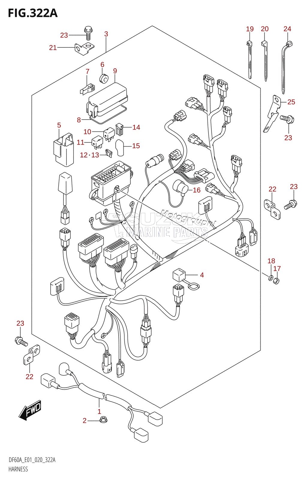 HARNESS (DF40A,DF40ATH,DF50A,DF50ATH)