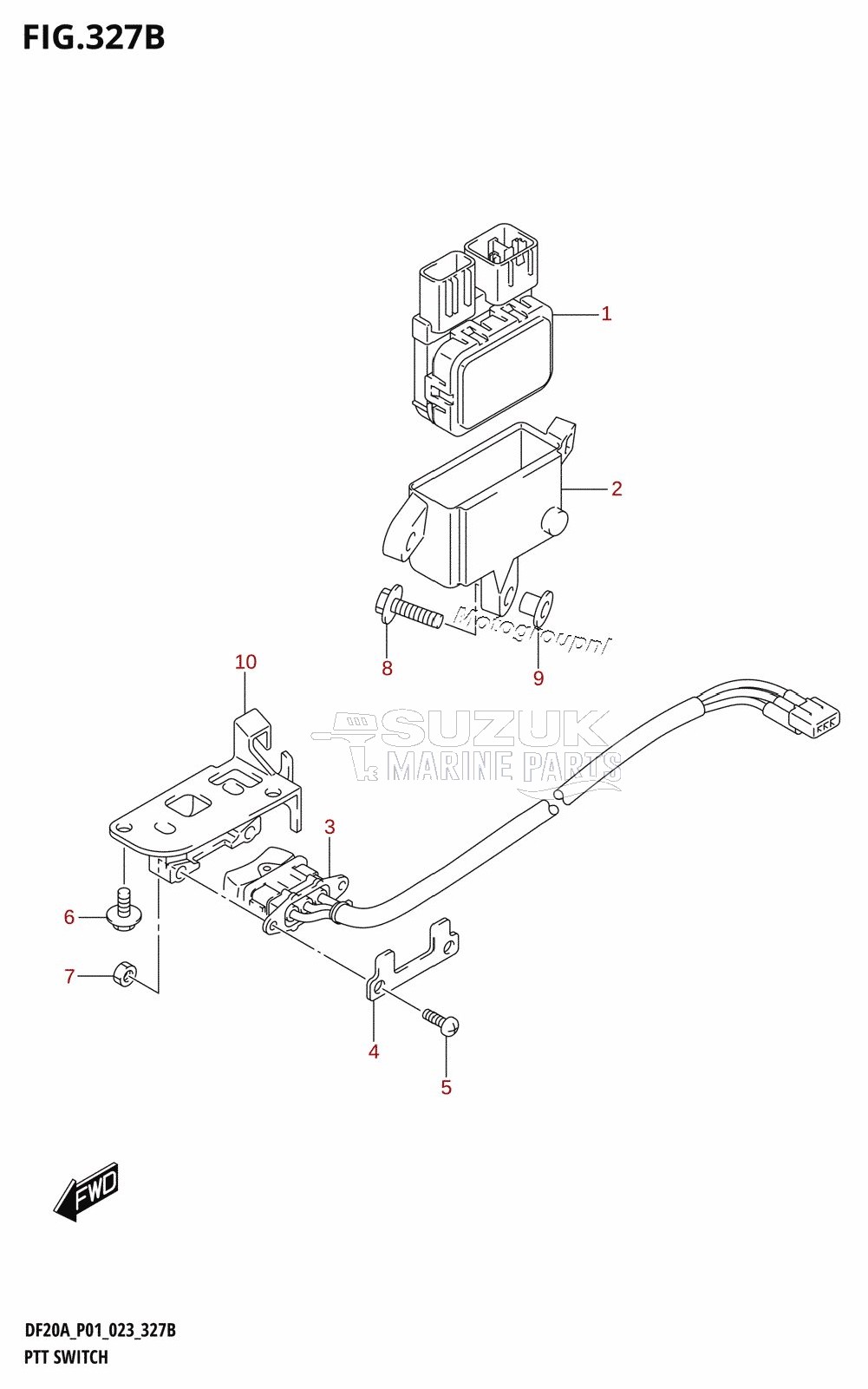 PTT SWITCH (DF9.9BTH,DF20ATH)