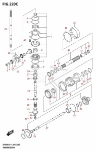 DF300B From 30003F-440001 (E11)  2024 drawing TRANSMISSION