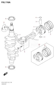 DF30A From 03003F-340001 (P01 P40)  2023 drawing CRANKSHAFT