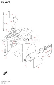 08002F-710001 (2017) 80hp E03-USA (DF80AT) DF80A drawing GEAR CASE (DF70A:E03)