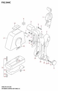 DF20A From 02002F-240001 (E01 E40)  2022 drawing OPT:REMOTE CONTROL ASSY SINGLE (1) (DF20AR,DF20AT)