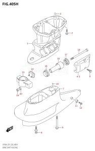 04003F-040001 (2020) 40hp E01-Gen. Export 1 (DF40A  DF40AQH  DF40ATH) DF40A drawing DRIVE SHAFT HOUSING (DF50AVTH:E01)