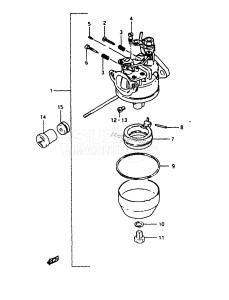 DT5W From 0502-2xxxx ()  1989 drawing DT8 CARBURETOR