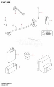 DF250A From 25003P-440001 (E11 - E40)  2024 drawing KEY LESS START (E11,E03)