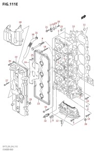 DF150ZG From 15002Z-410001 (E40)  2014 drawing CYLINDER HEAD (DF150Z:E01)