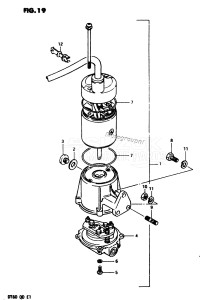 DT60 From 06001-301001 ()  1983 drawing POWER UNIT