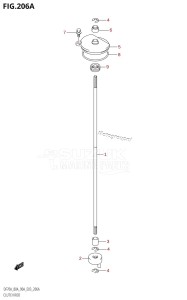 DF70A From 07003F-110001 (E03)  2011 drawing CLUTCH ROD