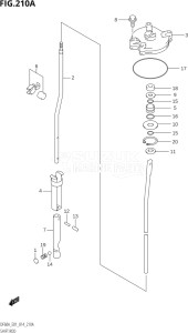 06002F-410001 (2014) 60hp E01 E40-Gen. Export 1 - Costa Rica (DF60A  DF60AQH  DF60ATH) DF60A drawing SHIFT ROD (DF50AVT:E01)