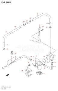 DF175TG From 17502F-410001 (E01 E40)  2014 drawing FUEL PUMP (DF150TG:E40)