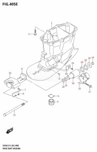 DF200 From 20002F-240001 (E01 E40)  2022 drawing DRIVE SHAFT HOUSING (DF250ST:X-TRANSOM)