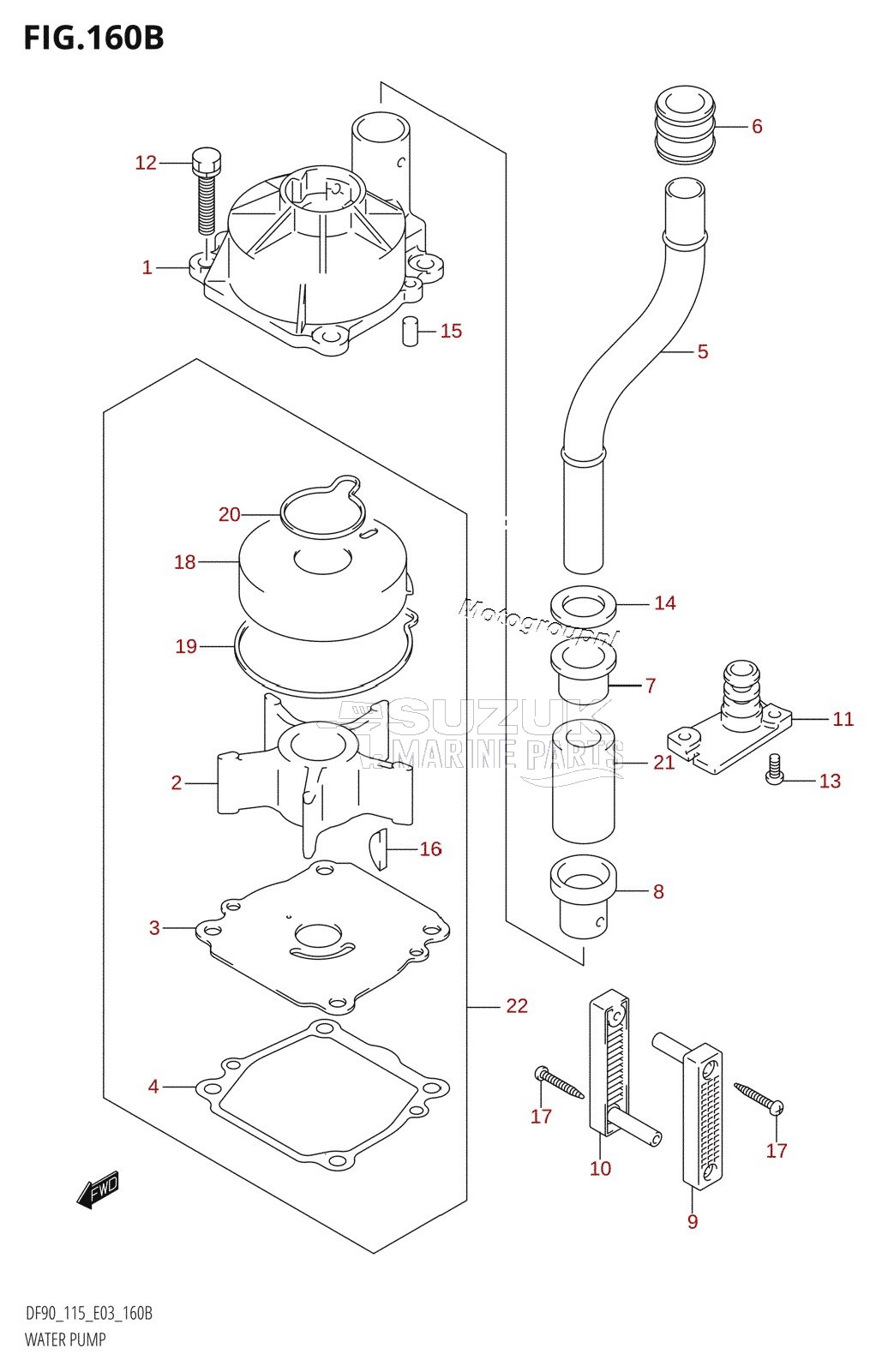 WATER PUMP (K6,K7,K8)