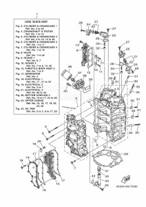 FL250DET drawing CYLINDER--CRANKCASE-1