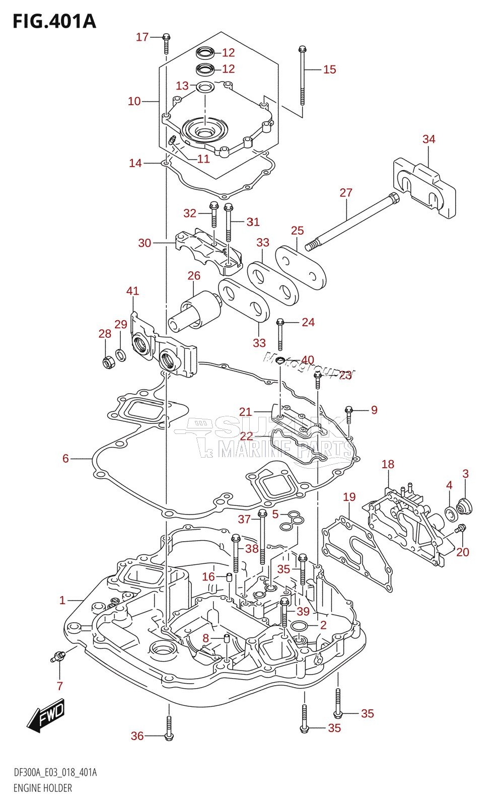 ENGINE HOLDER (DF300A)