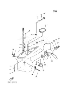 F200C drawing PROPELLER-HOUSING-AND-TRANSMISSION-2