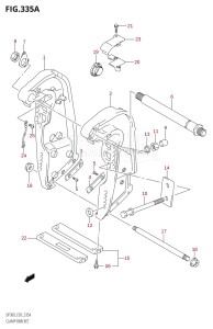 DF300Z From 30002Z-110001 (E03)  2011 drawing CLAMP BRACKET