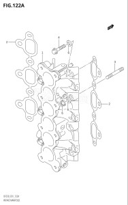 22501F-510001 (2005) 225hp E01 E40-Gen. Export 1 - Costa Rica (DF225TK5  DF225WTK5) DF225T drawing INTAKE MANIFOLD