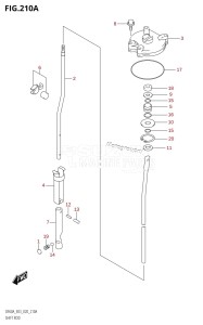 DF50A From 05003F-210001 (E03)  2012 drawing SHIFT ROD (DF50AVT,DF60AVT)