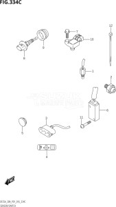 02504F-610001 (2016) 25hp P01-Gen. Export 1 (DF25A  DF25AR  DF25AT  DF25ATH) DF25A drawing SENSOR / SWITCH (DF25AT:P01)