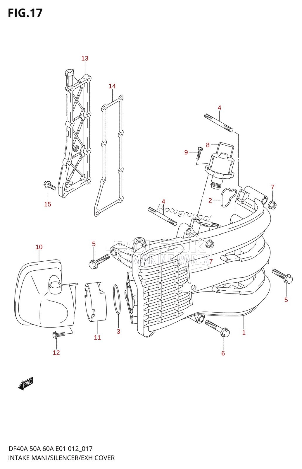 INTAKE MANIFOLD /​ SILENCER /​ EXHAUST COVER